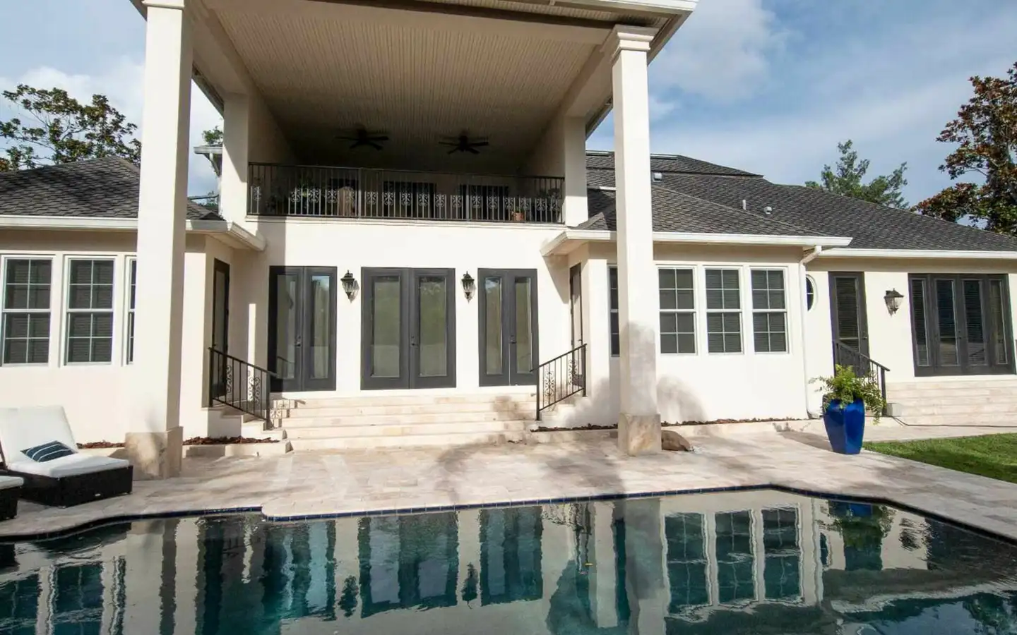 Blue painted Central Florida home from the Superior project archive